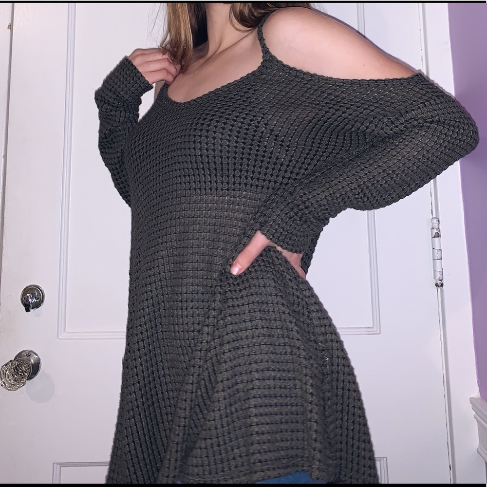 Open Shoulder Sweater